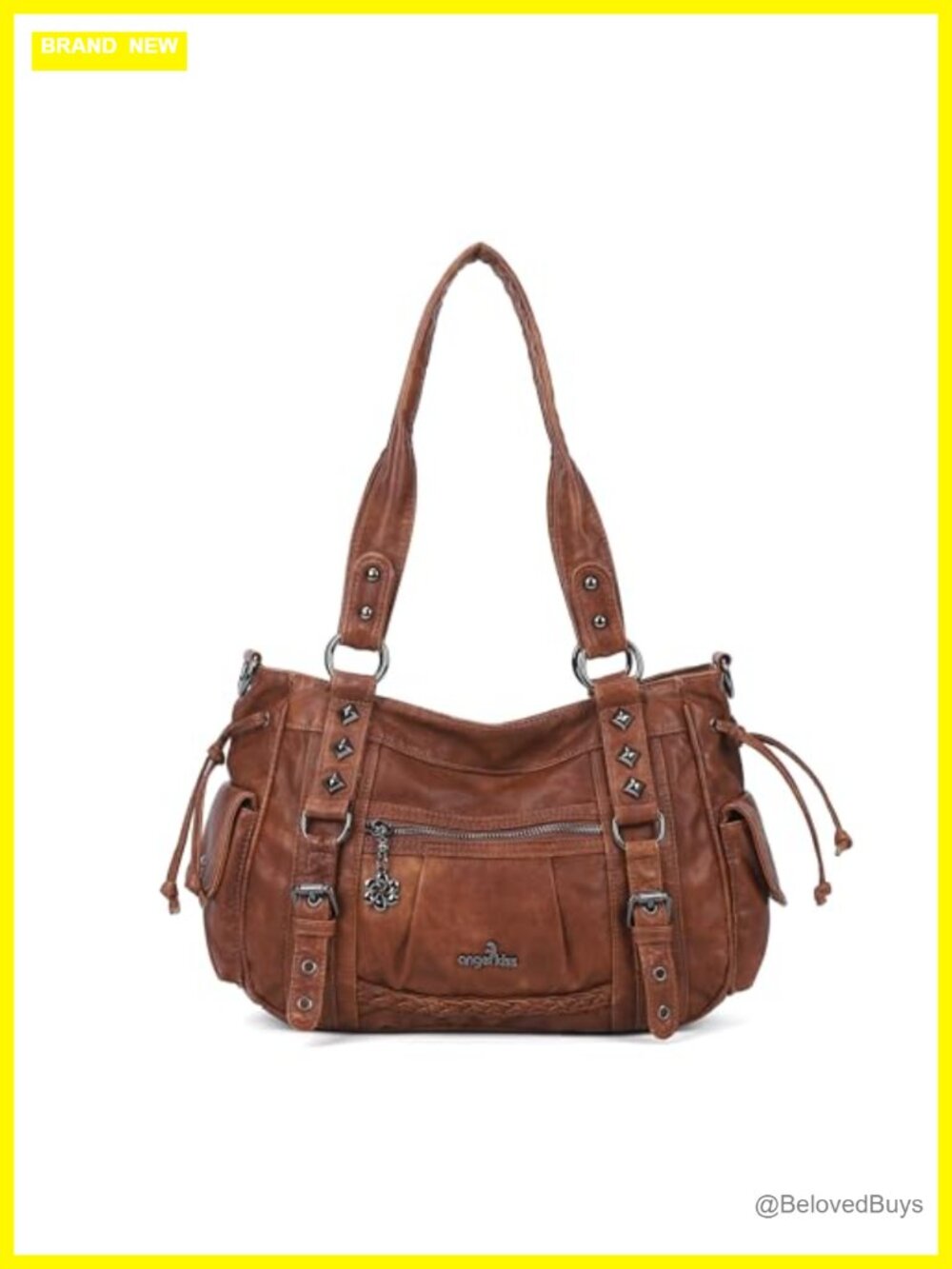 Retro Hobo Vegan Leather Shoulder Bag